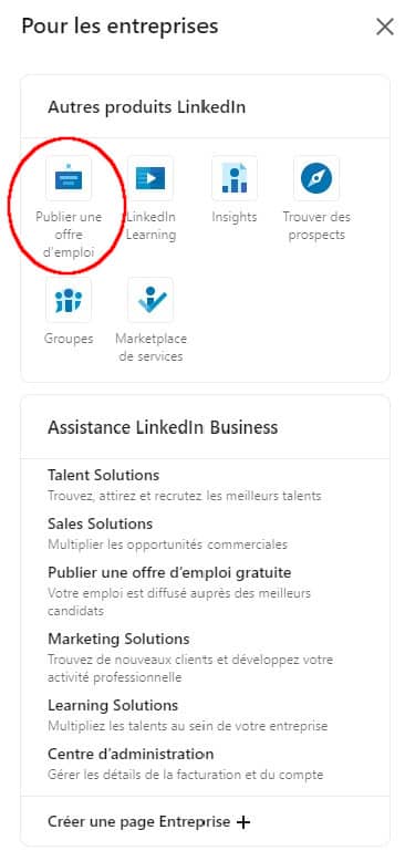 Comment ajouter une offre d'emploi gratuite sur Linkedin ?