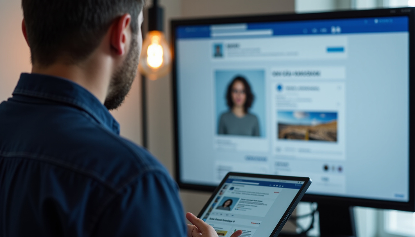 Interface Facebook montrant les options d