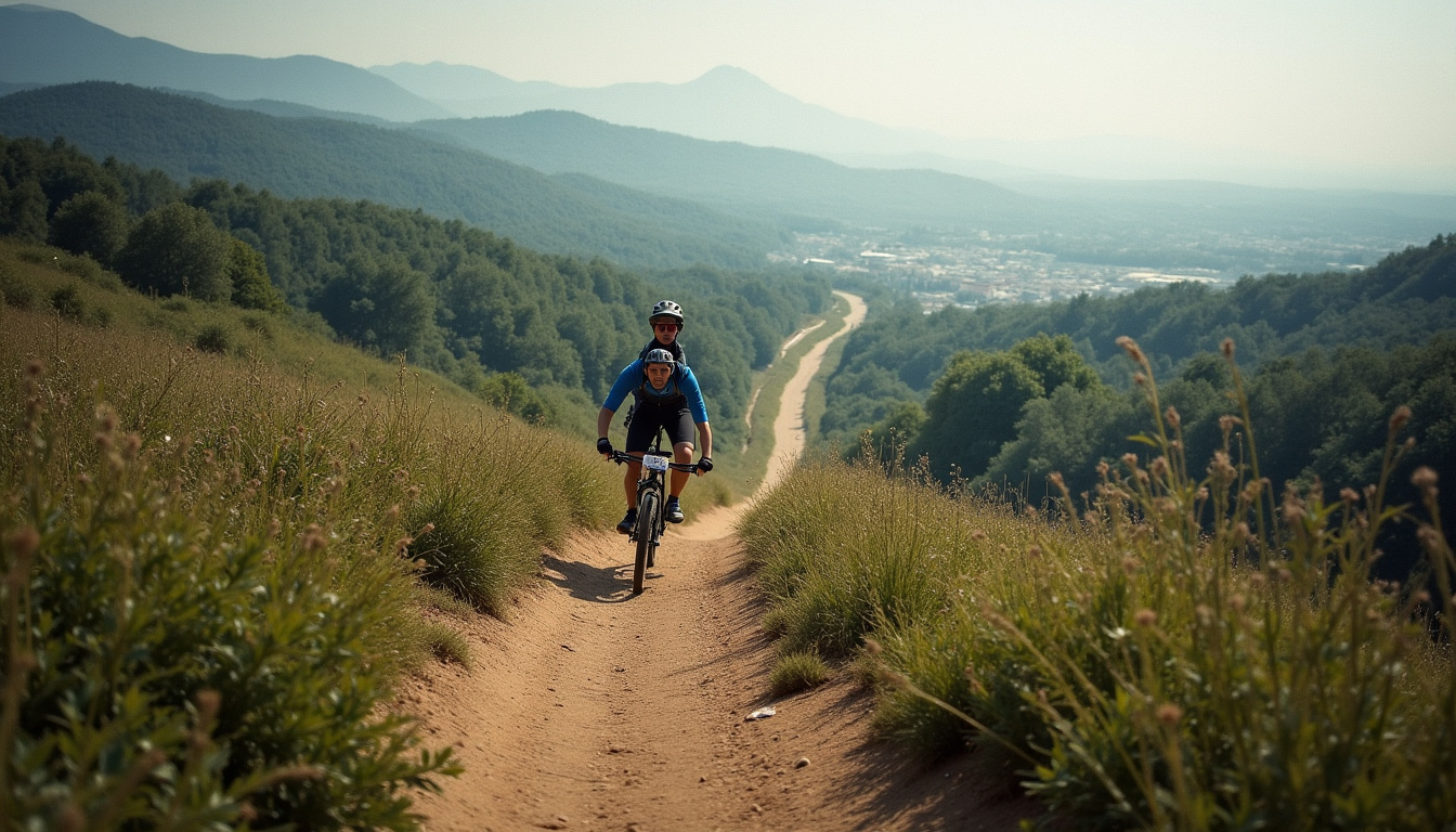 Vue aérienne du parcours de l