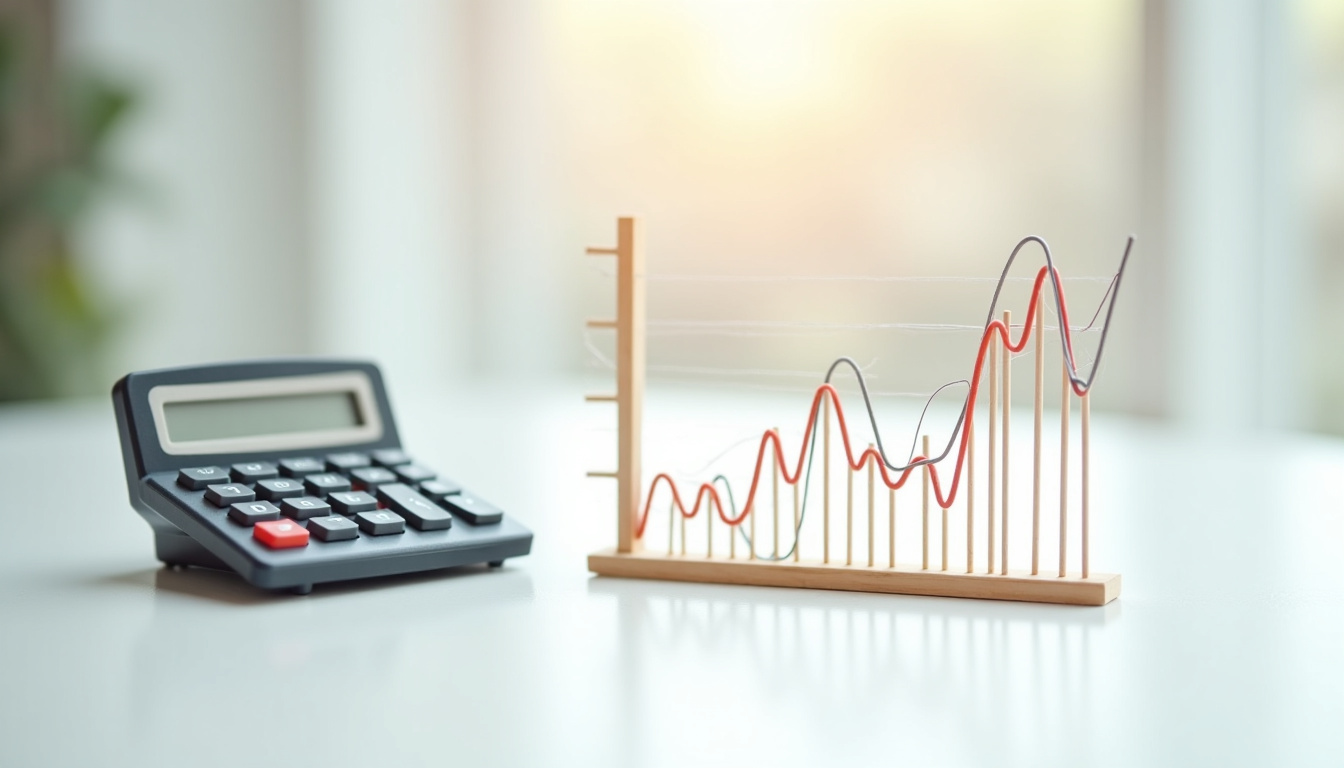 Calculatrice affichant des chiffres de campagne publicitaire avec graphique CPM