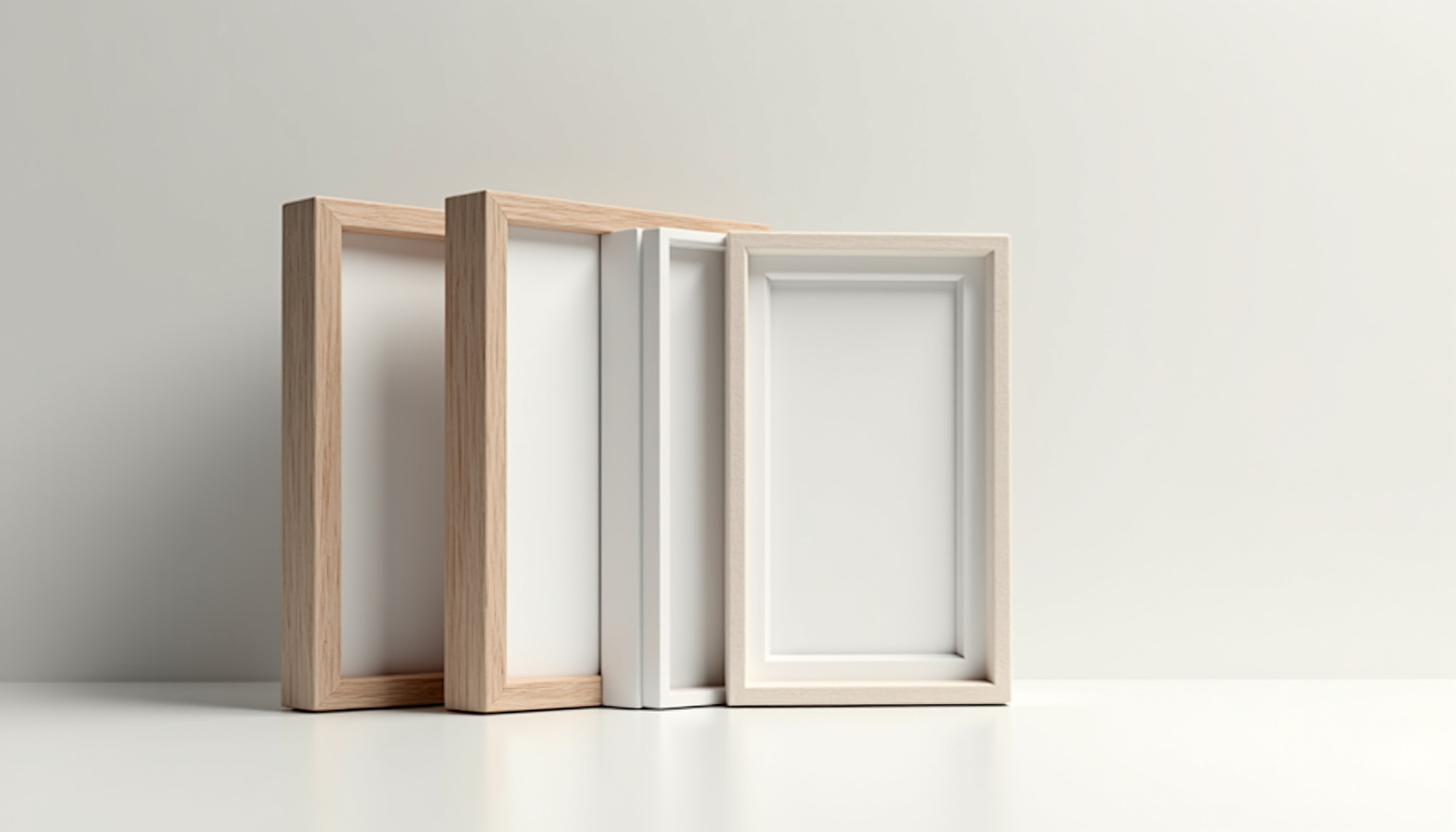 Collection de cadres photo en aluminium et bois proposés par Nielsen Design