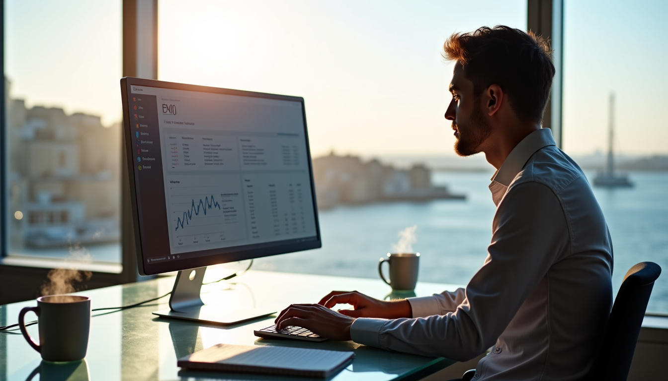 Consultant en SEO analysant des données de trafic sur un écran dans un bureau à Marseille