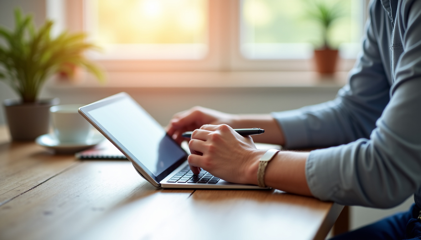 Client remplissant un questionnaire sur une tablette lors d'une campagne de co-création