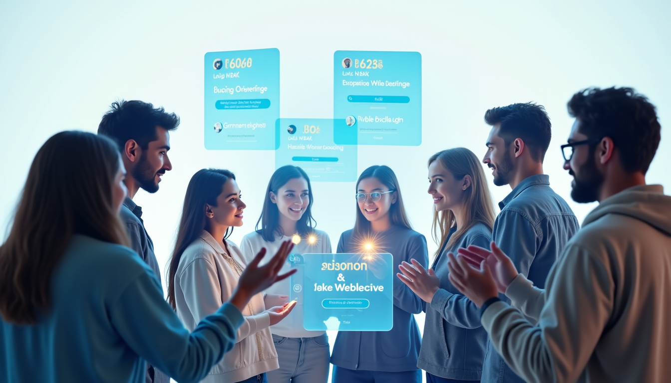 Illustration montrant des utilisateurs participant à des jeux concours sur différentes plateformes sociales en 2026