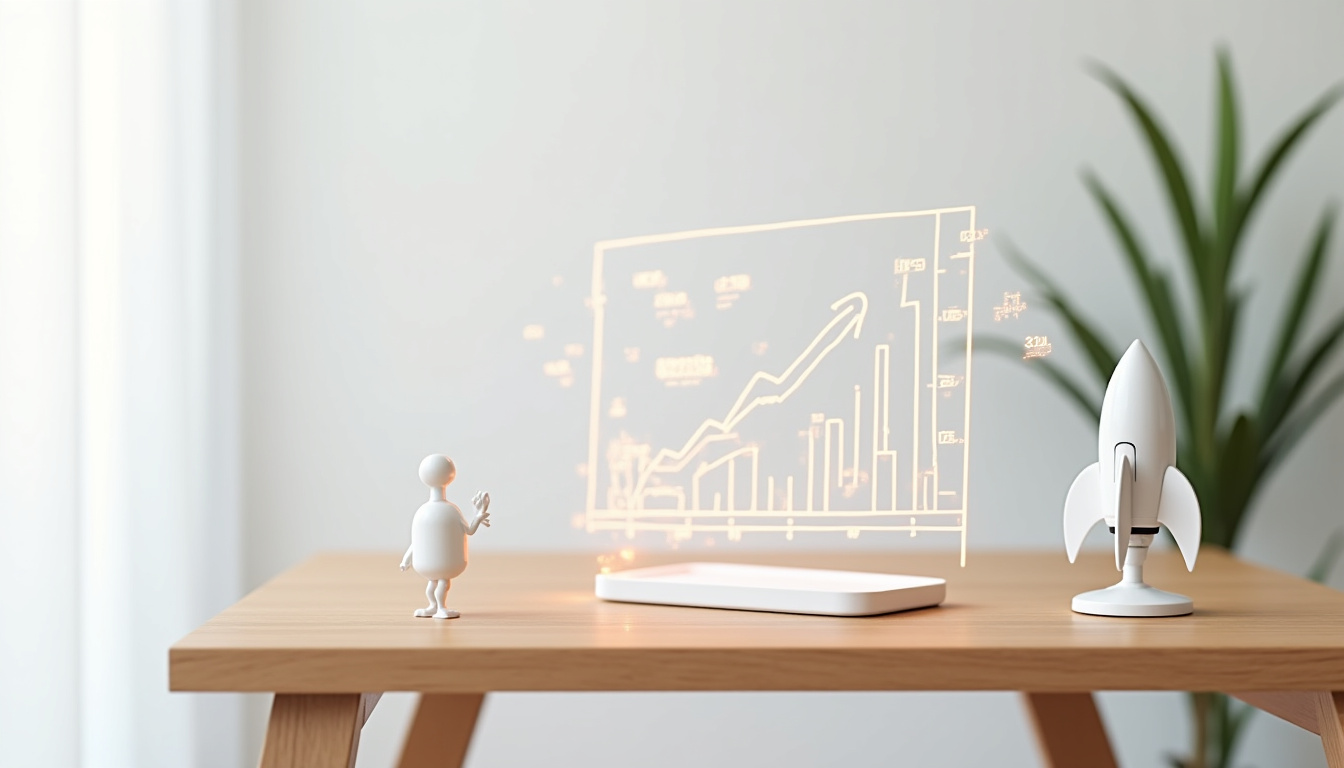 Interface analytics de Growth Room montrant des données de performance marketing