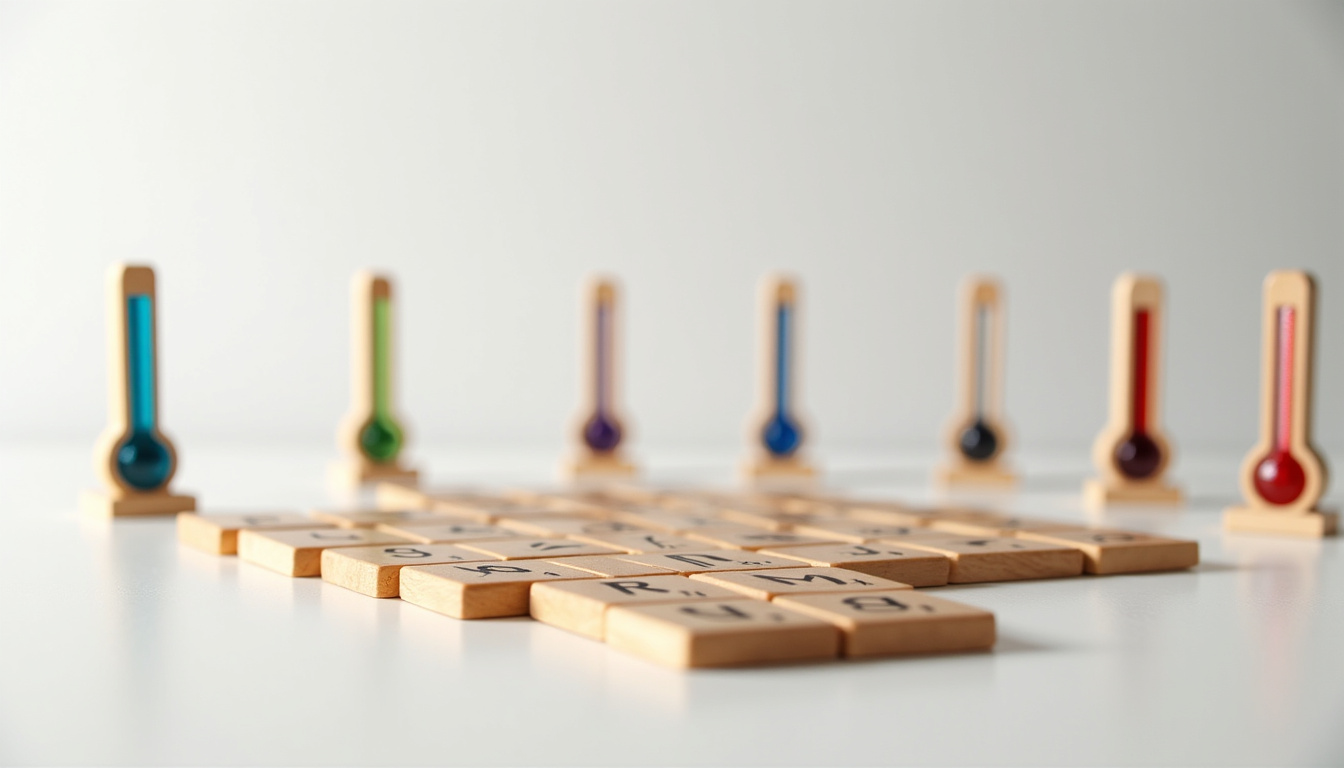 Interface du jeu Cémantix avec liste des mots proposés et températures associées