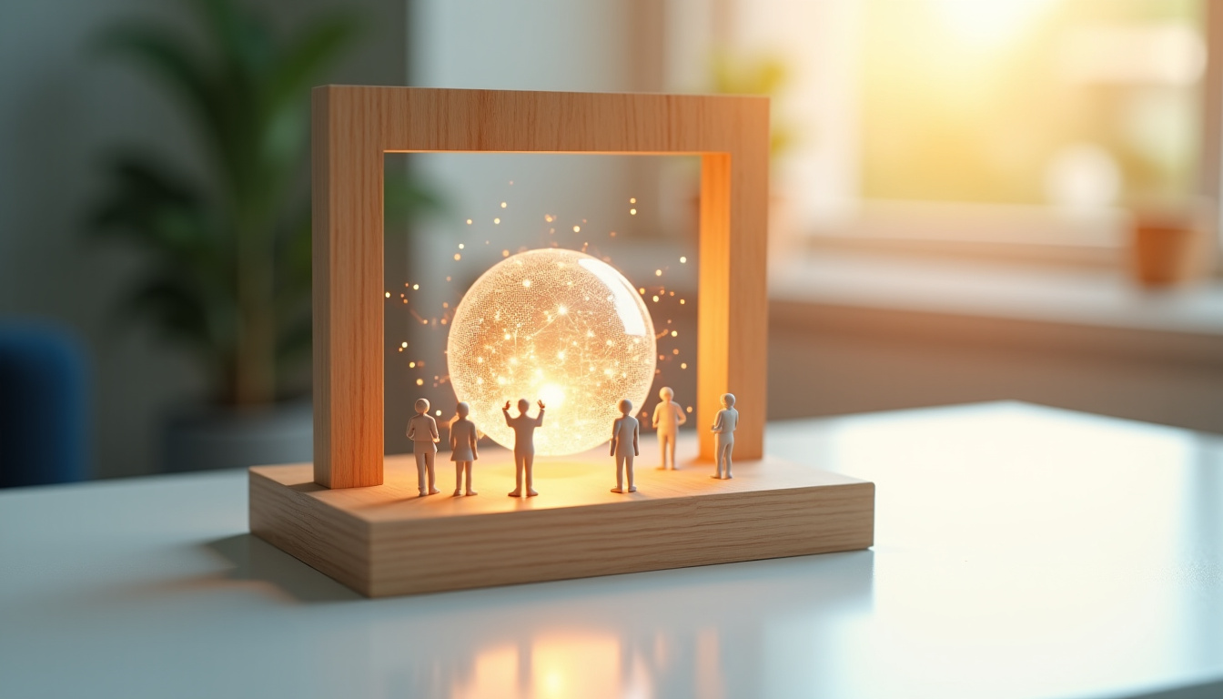 Interface montrant des données transformées en récit visuel sur un écran d