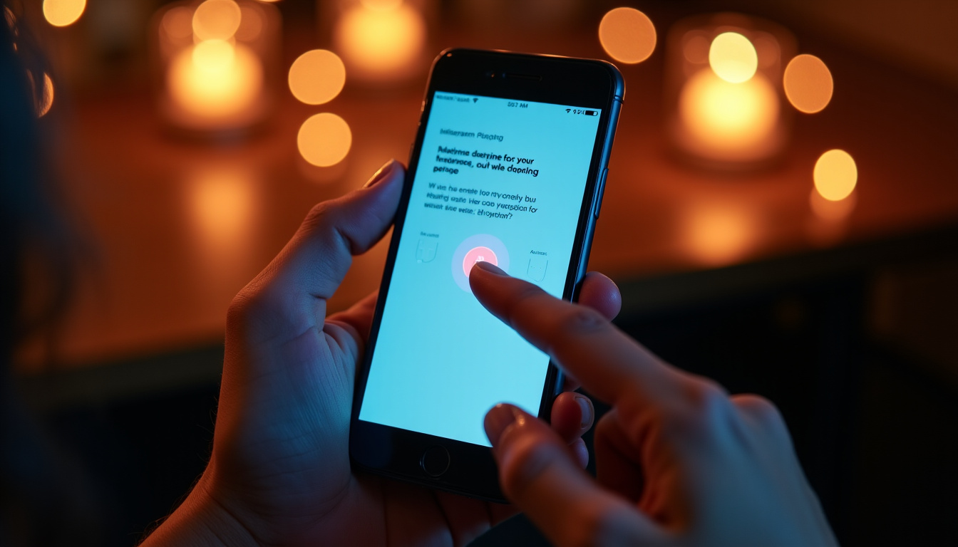 Utilisateur répondant à un quiz interactif dans une Story Instagram via un smartphone