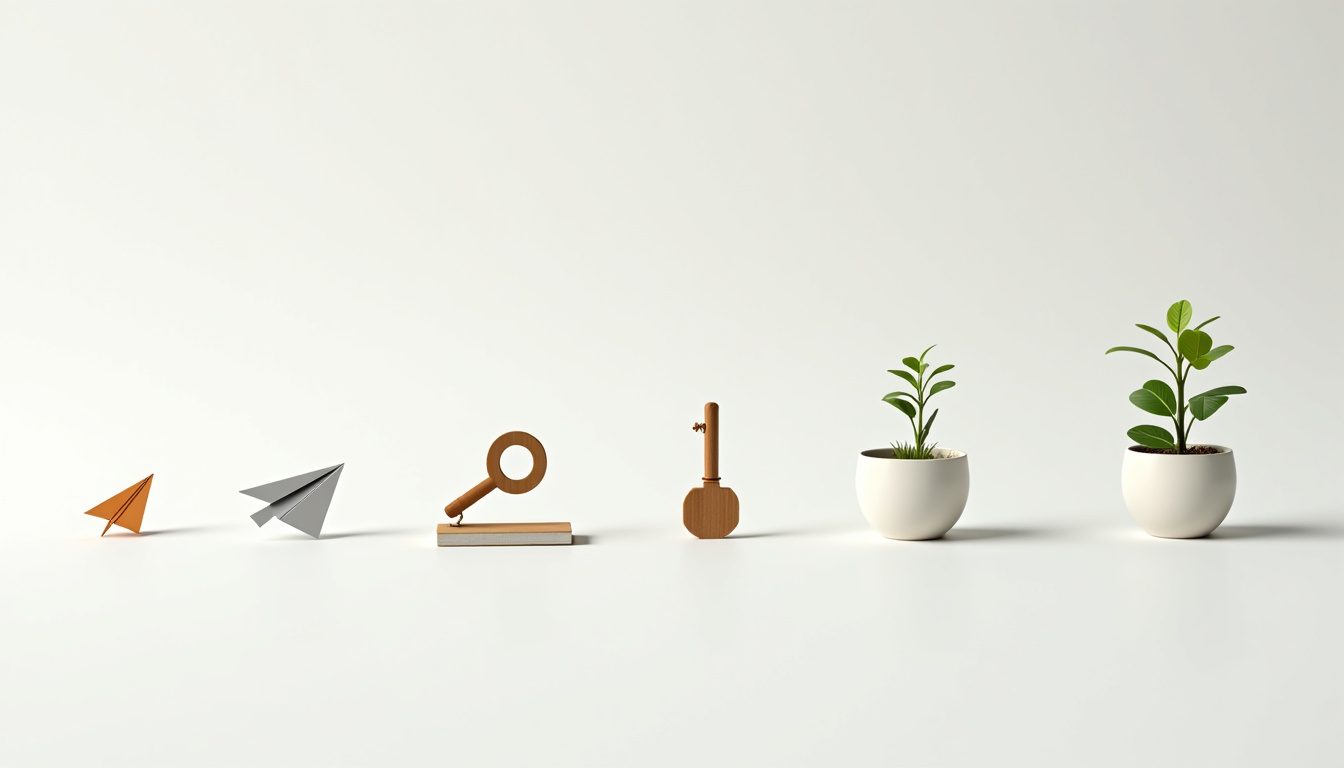 Parcours client illustré montrant les étapes du lead nurturing depuis la première interaction jusqu'à la conversion à Marseille