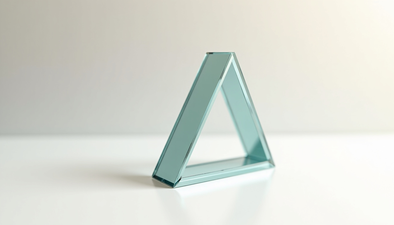 Représentation d’un prisme triangulaire en géométrie 3D avec bases parallèles et faces latérales rectangulaires