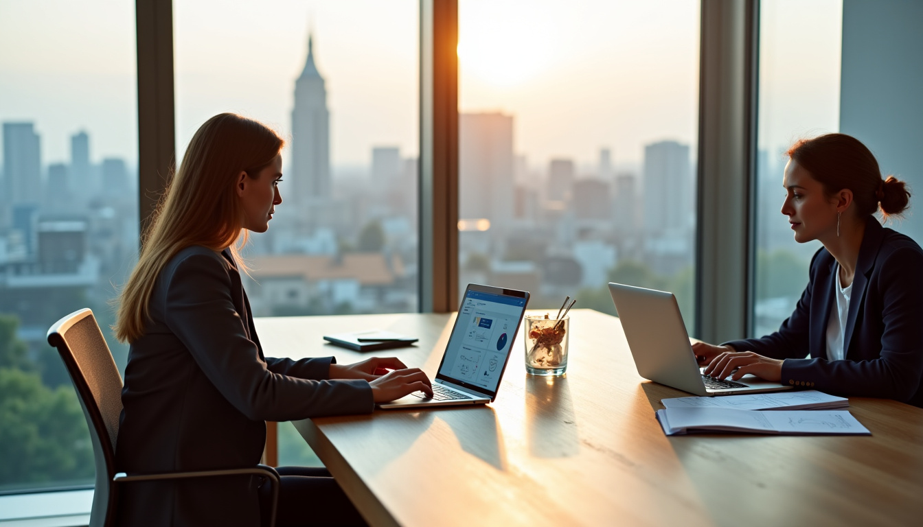 Réunion entre un client et une agence de growth marketing en présentiel