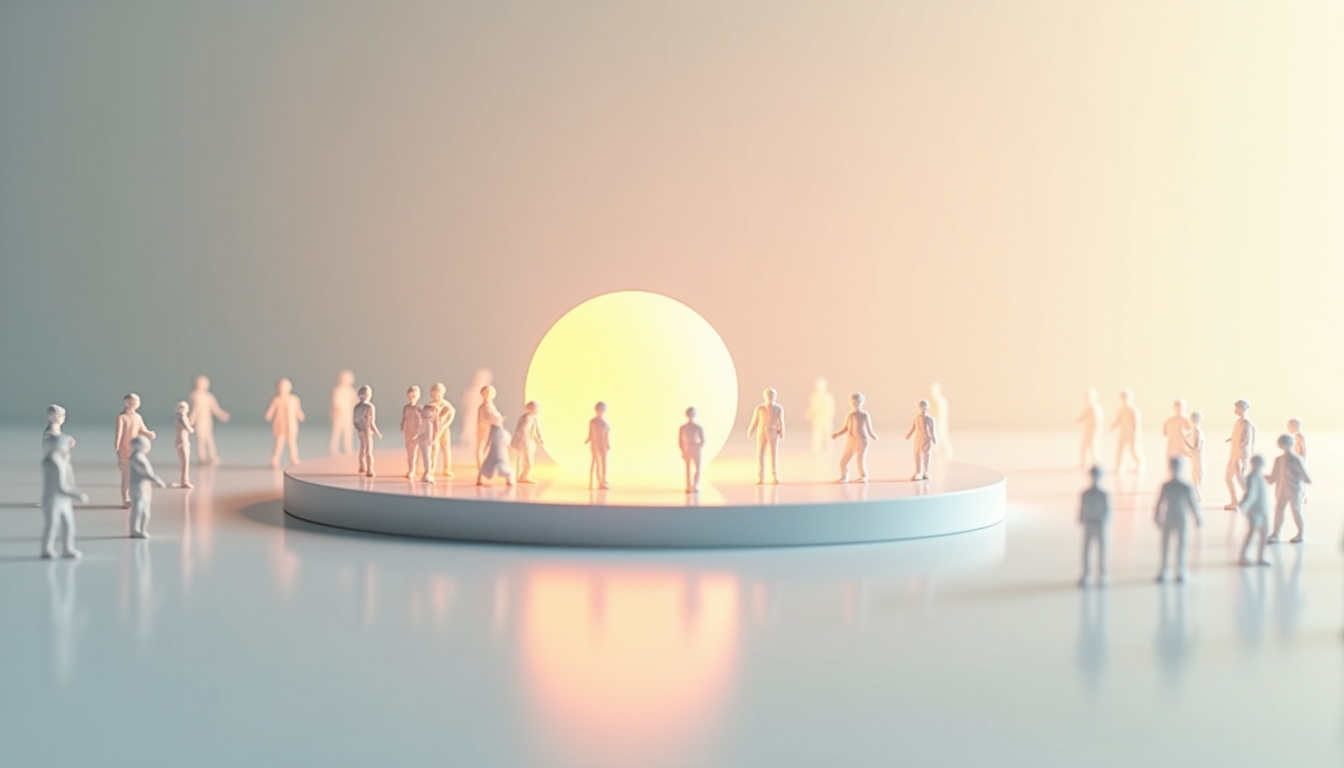 Interface montrant des données transformées en récit visuel sur un écran d'ordinateur