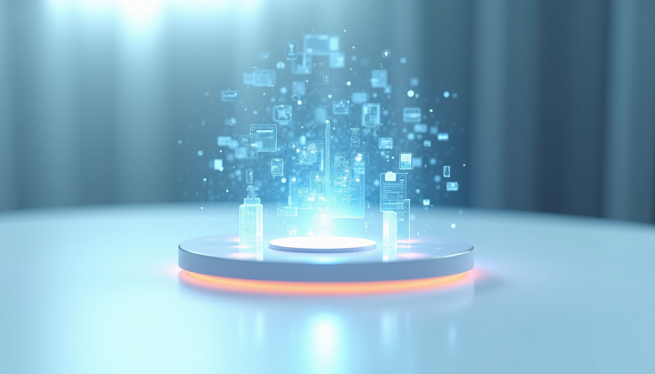 Directeur marketing virtuel élaborant une stratégie marketing digitale sur un écran d